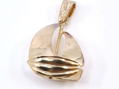 Hänge Guld 18K 5,1g Höjd 30mm, segelbåt