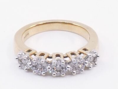 Ring Guld 18K 4,4g Ø15.75mm med diamanter
