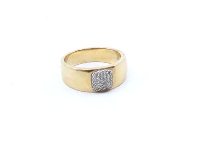 Ring med Diamanter 14K Ø17¾