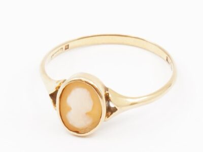 Ring Camé Guld 18K Ø 17
