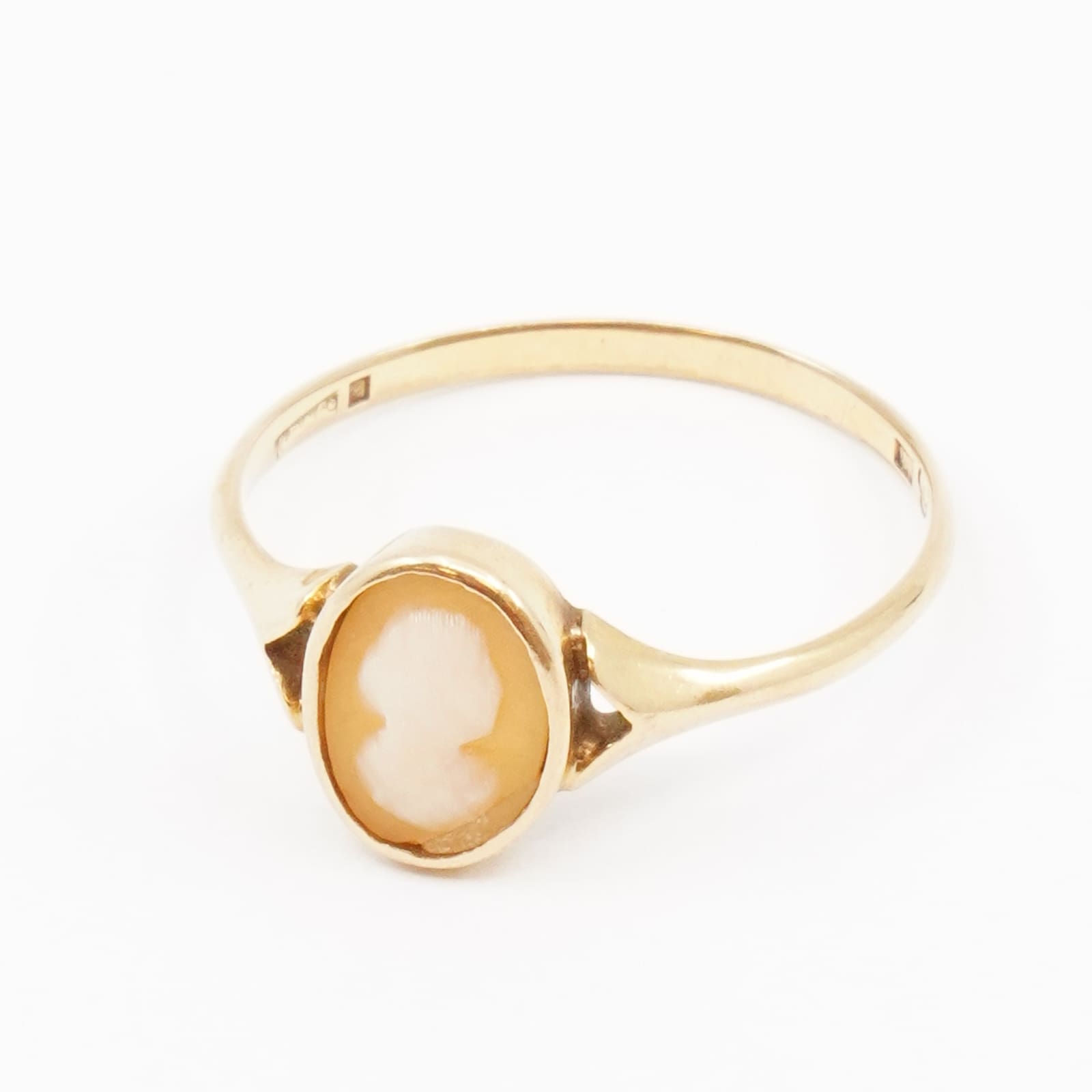 Ring Camé Guld 18K Ø 17