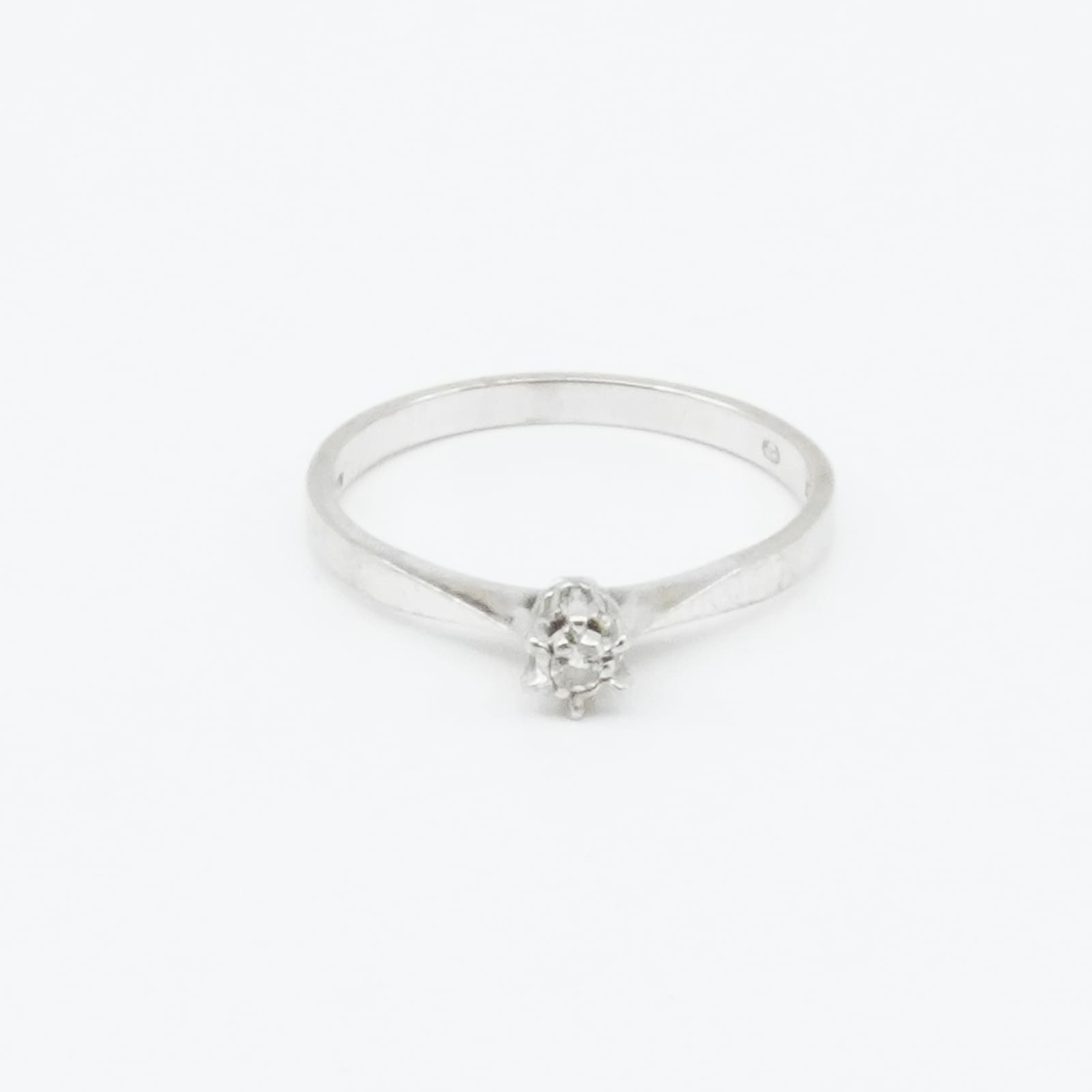 Ring Vitguld 18K