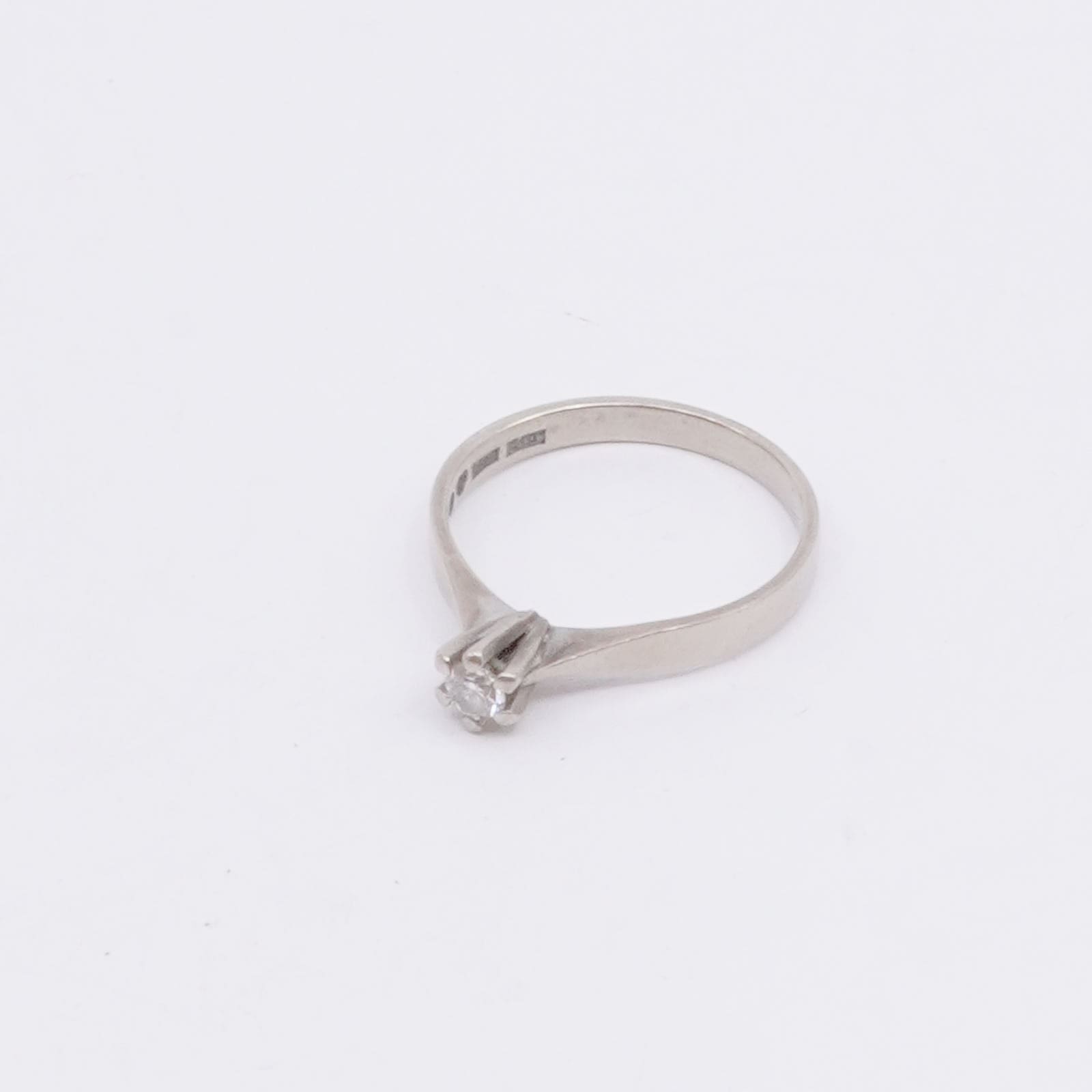 Ring Vitguld 18K