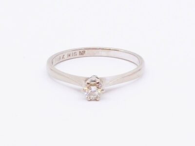 Ring Vitguld 18K