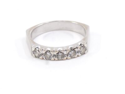 Ring Vitguld 18K med diamanter