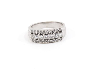 Ring vitguld med diamanter 18K