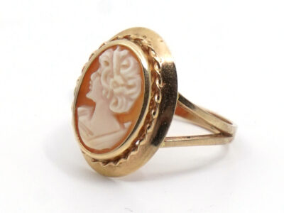 Ring med Camé 18K 2,4g Ø16¼