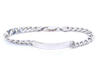 Armband Pansar med integrerad namnbricka S925 20cm