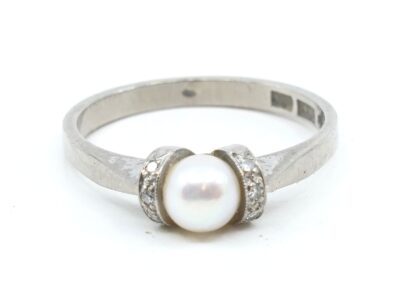 Ring Vitguld 18K Ø17,25 med diamanter