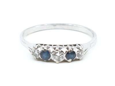 Ring Vitguld 18K Ø18,5 med diamanter