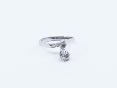 Ring vitguld 18K
