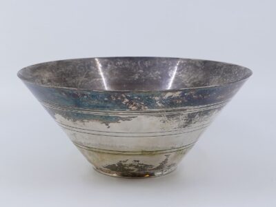 Skål S830 253,2g, stämplad GAB, årtal 1935, Höjd 7cm, Diameter 16,5cm