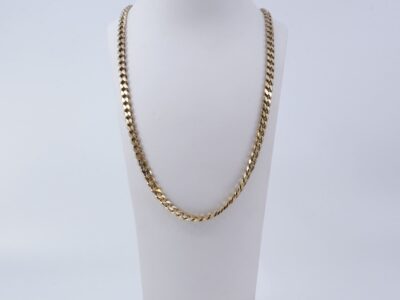 Halskedja manglad Pansar 14K 38,6g Längd 54,5cm Bredd 5mm