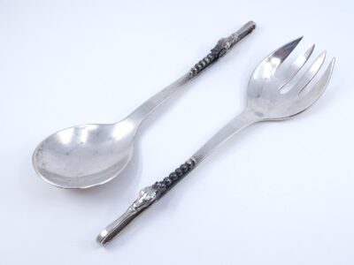 Salladsbestick Sanborns Mexico Sterling S925 219,4g Längd 215mm, 2 delar