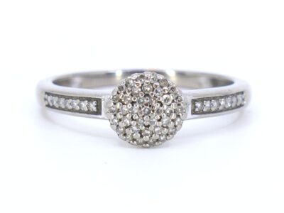 Haloring med diamanter 51x ca 0,001ct