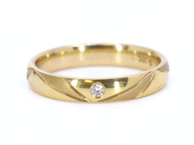 Ring med diamant 1x ca 0,03ct