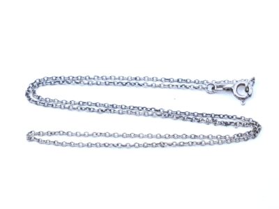 Halskedja ankar Silver