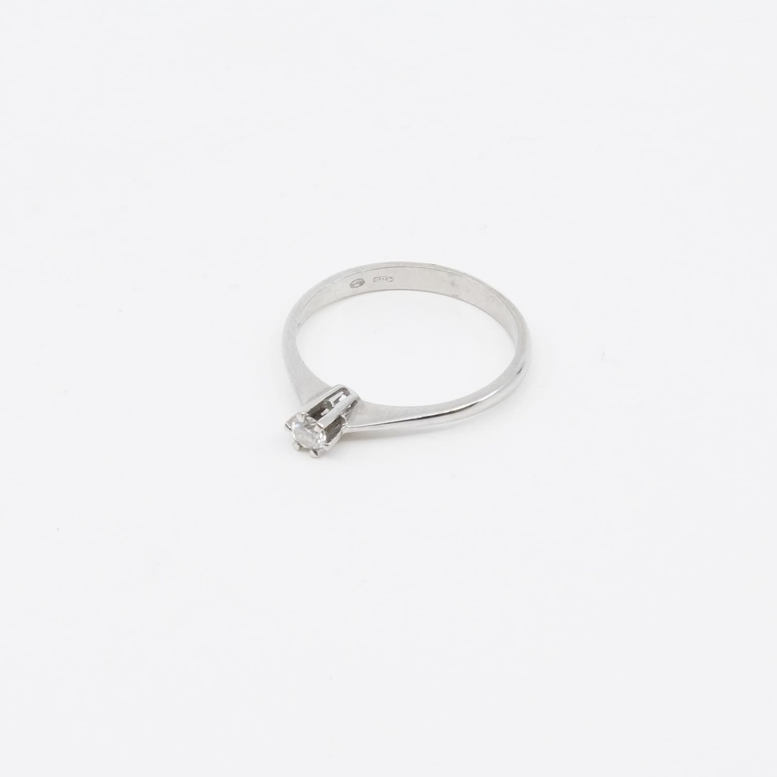 Ring Vitguld 18K