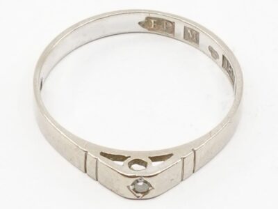 Ring Vitguld 18K