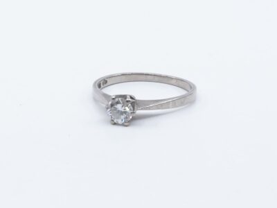Ring Vitguld 18K