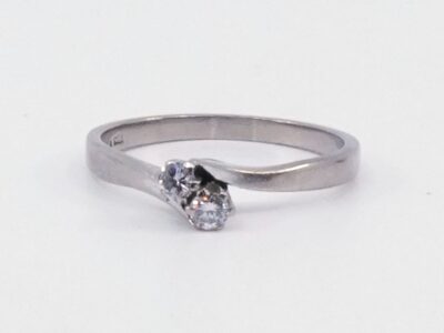 Ring vitguld 18K
