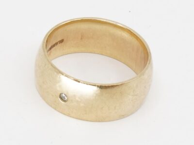 Ring Guld 09K Ø17½ med diamant