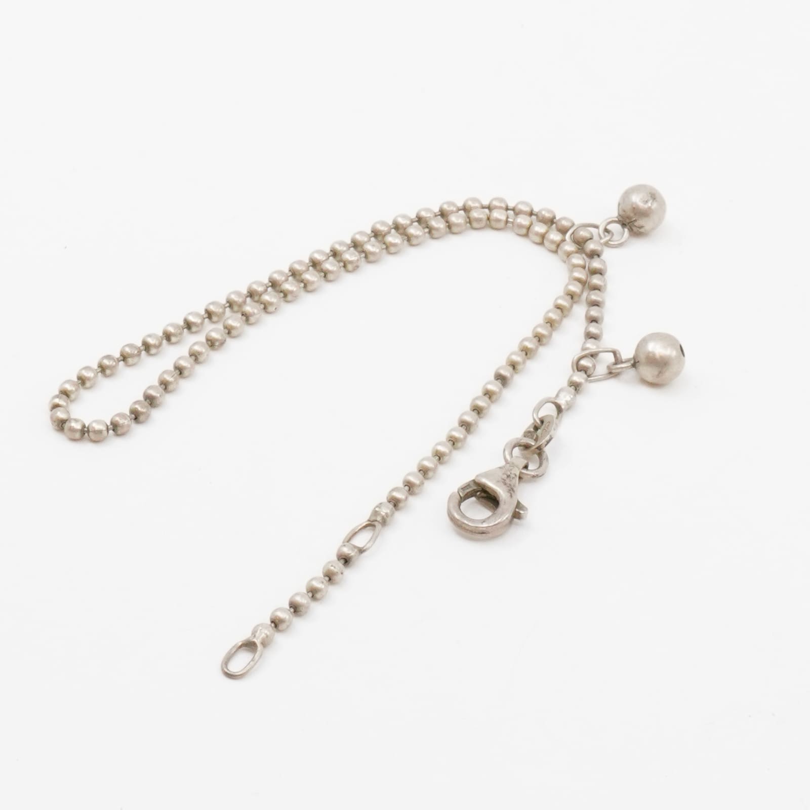 Vristlänk Silver S925 4g Längd 24/26cm Bredd 2mm med två hängen