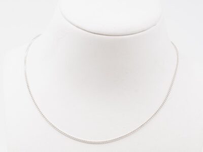 Halskedja Pansarlänk Silver Längd 42cm