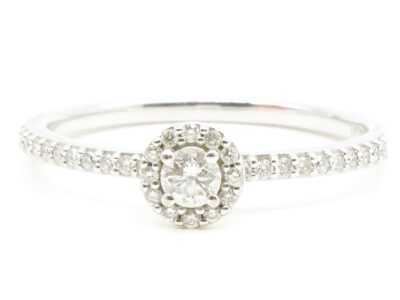 Ring Vitguld 18K