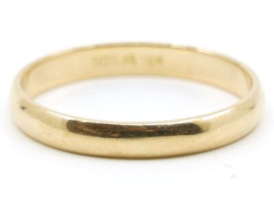 Ring slät Guld 18K