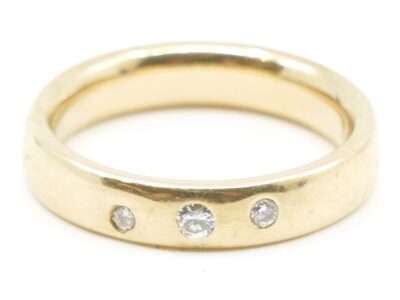 Ring med diamanter 3xca0,01-0,03ct Guld 14K