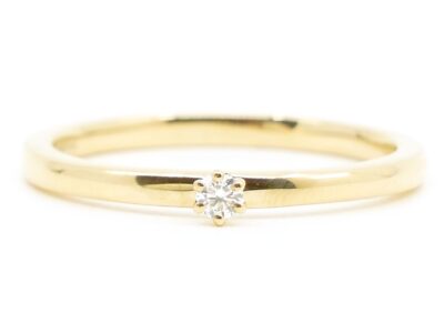 Solitärring Guld 18K