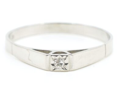 Ring Vitguld 18K