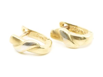 Örhängen tvåfärgade Guld 14K