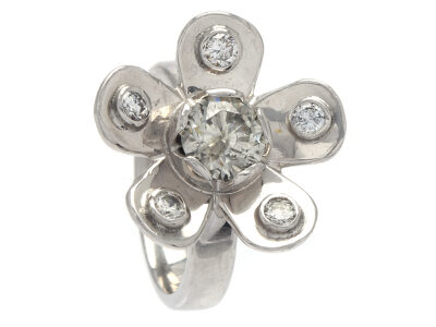 Ring 18K vitguld