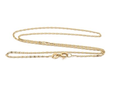 Halskedja Guld 18K 2,4g Längd 39cm Bredd 1mm