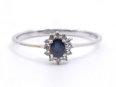 Ring vitguld 18K