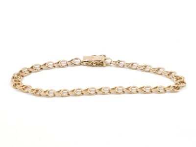 Armband bismarck guld 18K 8,8g Längd 20,5cm Bredd 5mm