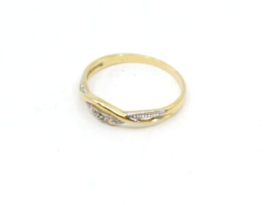 Ring Tvåfärgat Guld 18K Med diamant
