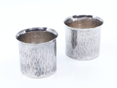 Hamrade supkoppar sterlingsilver - Hans Wigardt Norrköping