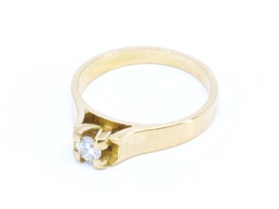 Solitärrring guld 18K