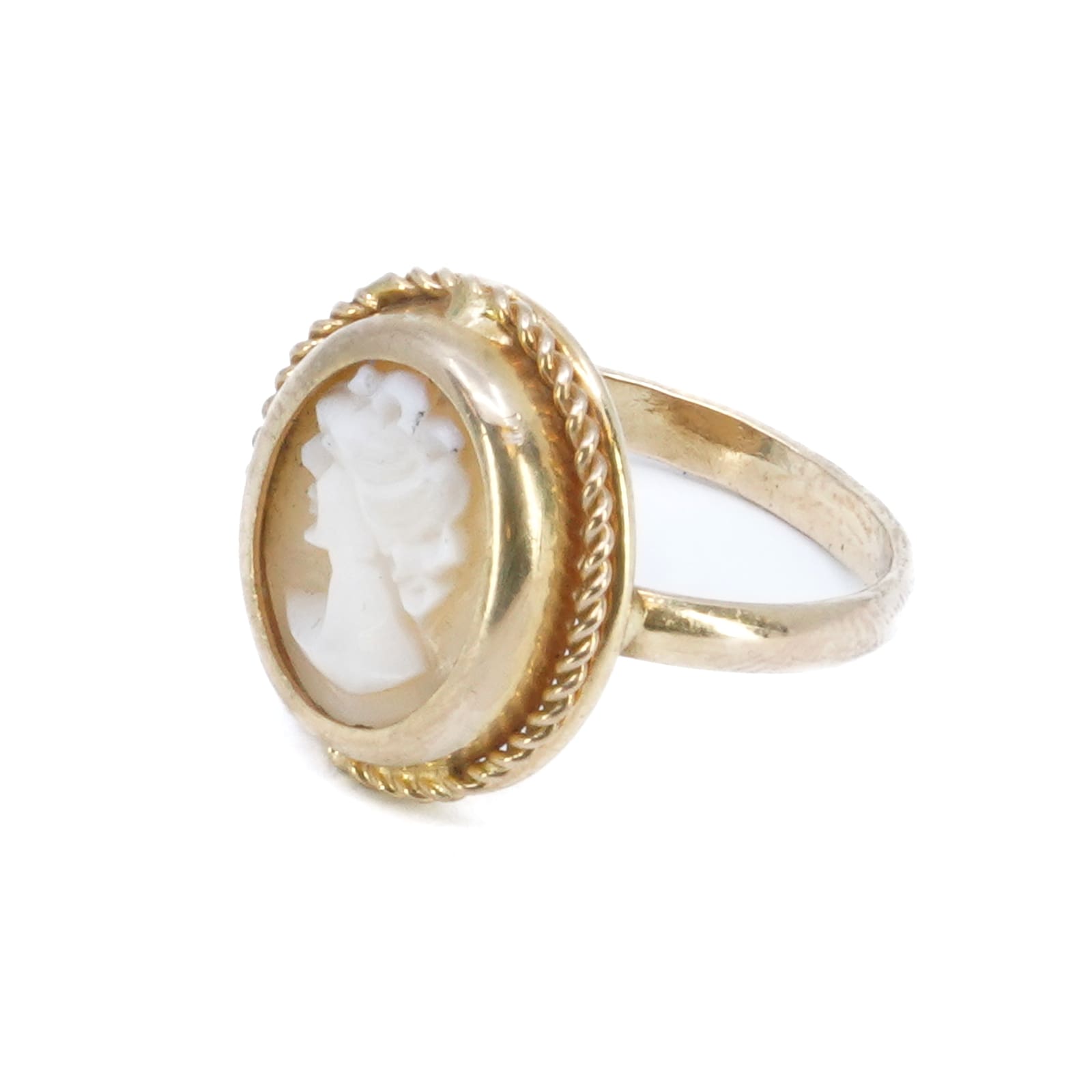 Ring med camé 18K guld