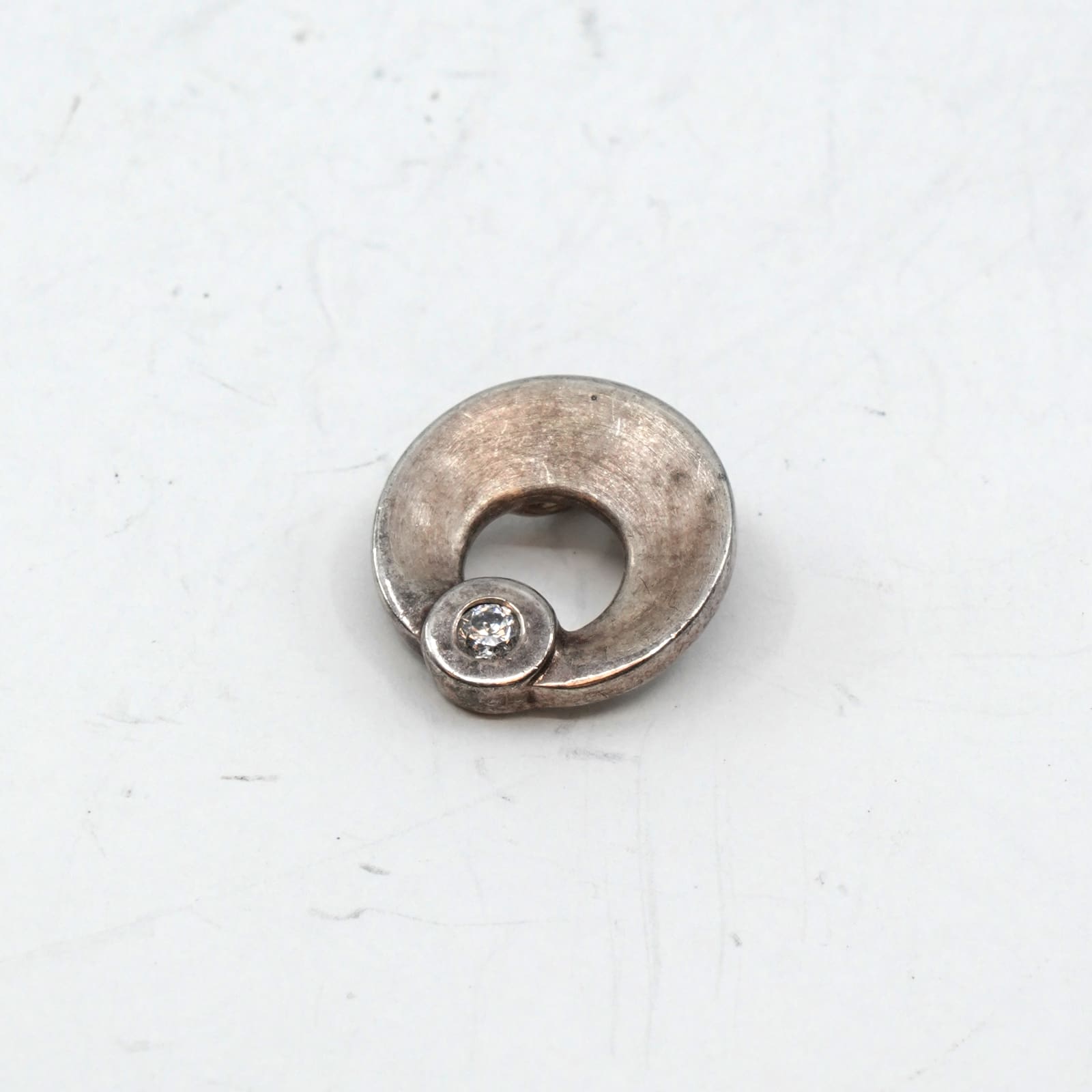 Hänge/berlock Silver S925 Med vit sten