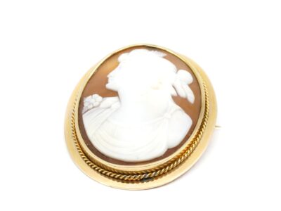 Brosch Guld 18K Med came