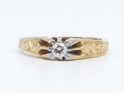 Ring tvåfärgad Guld med diamant