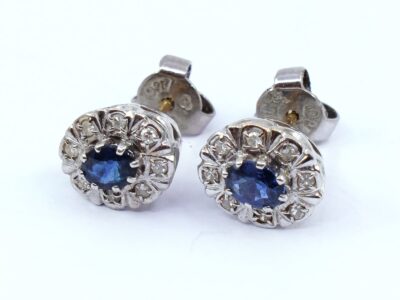 Örhängen Vitguld 18K med diamanter & stenar