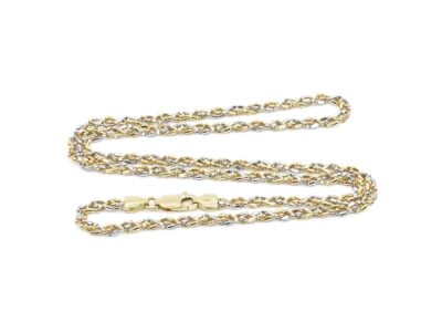 Halskedja trefärgat Guld 18K 43cm