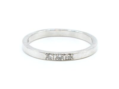 Ring Vitguld 14K Ø18,25 med diamanter