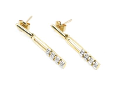 Örhängen Guld 18K med diamanter