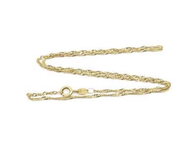 Halskedja Singapore Guld 18K 41,2cm